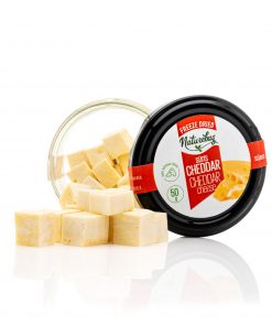 Alternative view of Džiovintas šaltyje baltas CHEDDAR sūris kubeliais